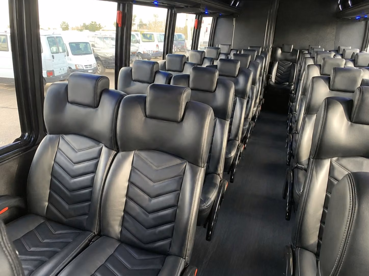 15 passenger minibus interior