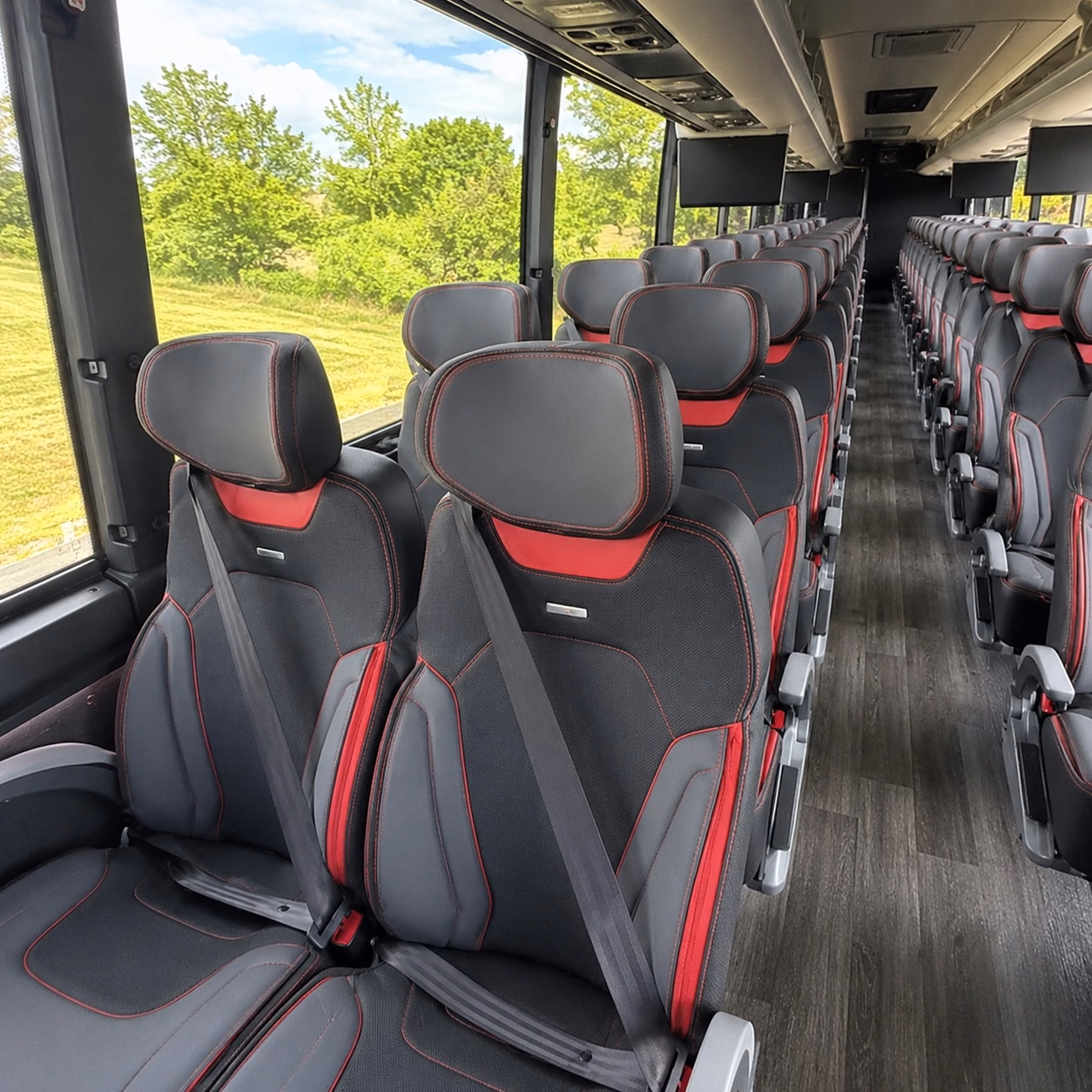 colorado springs charter bus interior