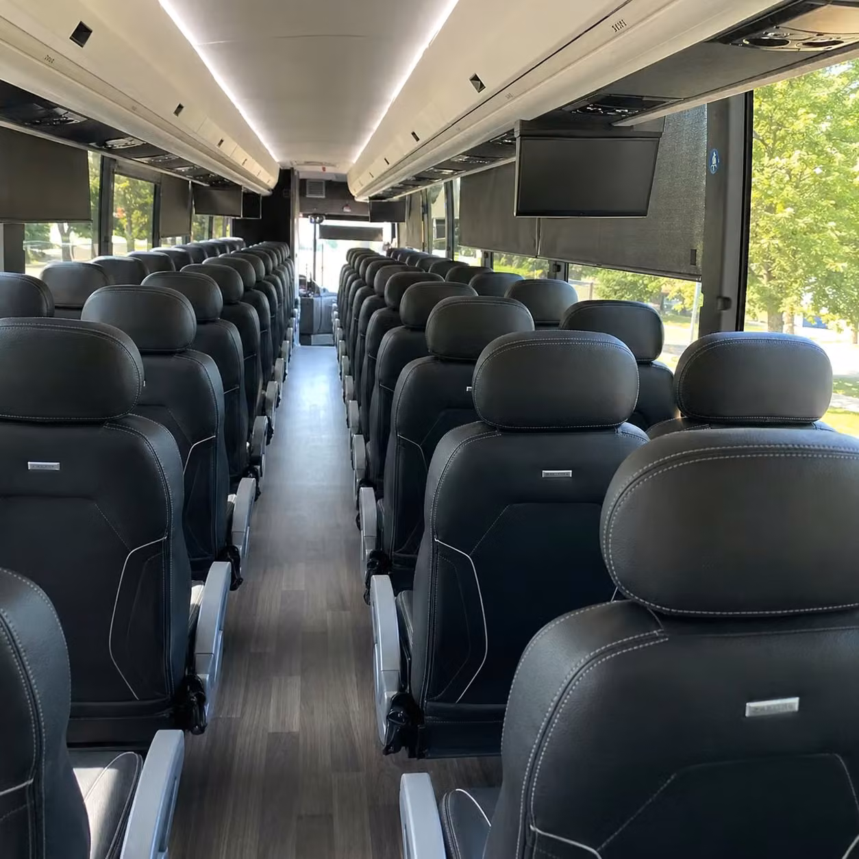 colorado springs charter bus rental interior